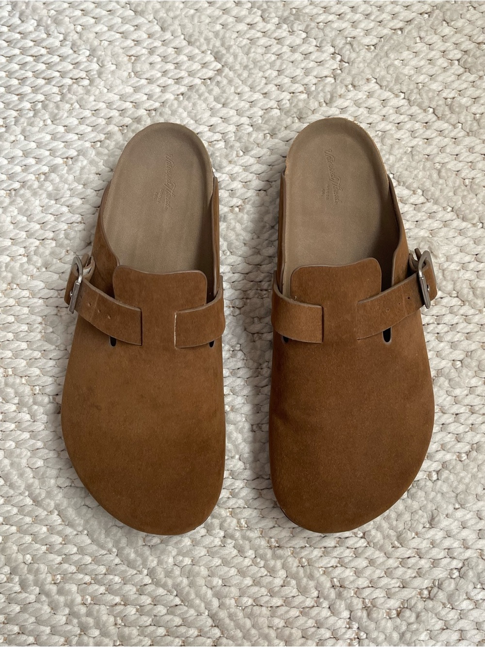 Universal Thread Brown Suede Slip-On Clogs